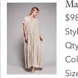 Mars Maxi dress from Free People